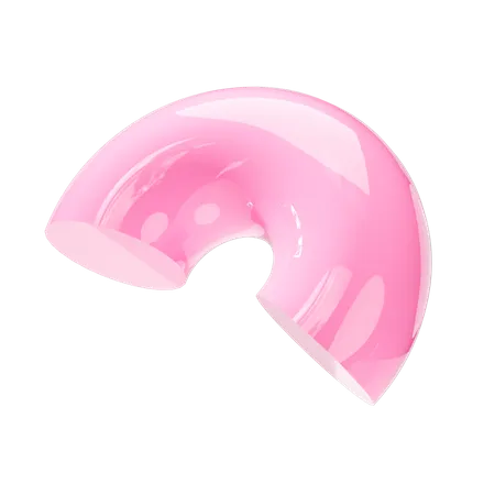 Donut Shape  3D Icon