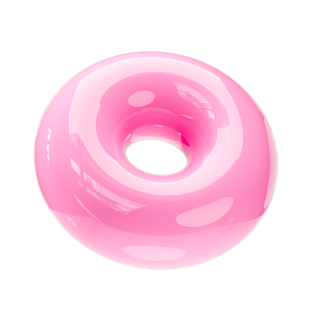 Donut Shape  3D Icon