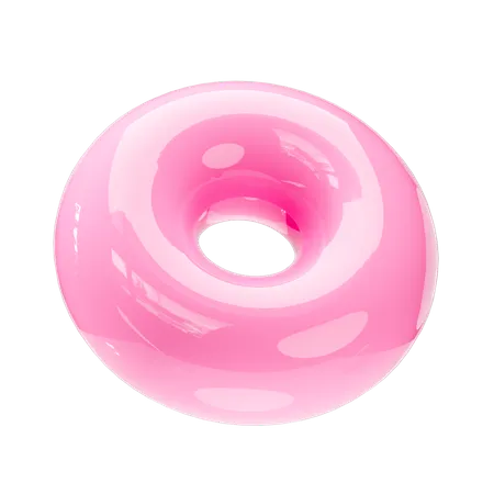 Donut Shape Icon 3D Icon