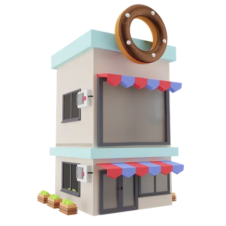 Donut Shop  3D Icon