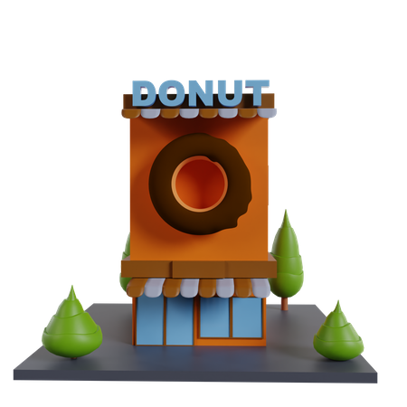 Donut Shop  3D Icon