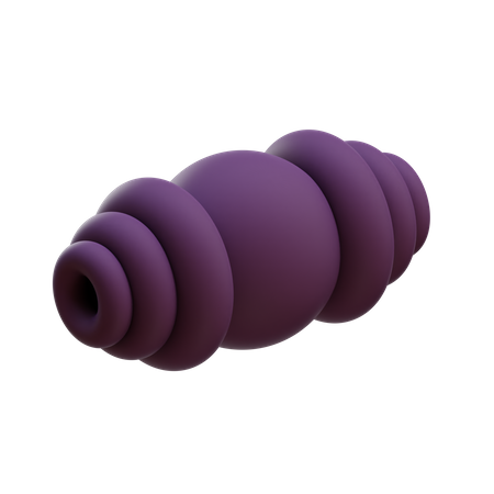 Donut Surround Sphere  3D Illustration
