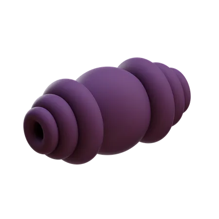 Donut-Surround-Kugel  3D Illustration