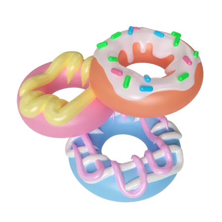 This Is Donuts 3 D Render Illustration Icon High Resolution Png File Isolated On Transparent Background Available 3 D Model File Format Blend Fbx Gltf And Obj 3D Icon
