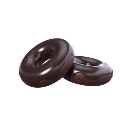 Donuts de chocolate  3D Icon