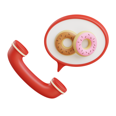 Donuts pedir comida  3D Icon
