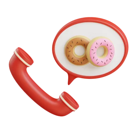 Donuts pedir comida  3D Icon