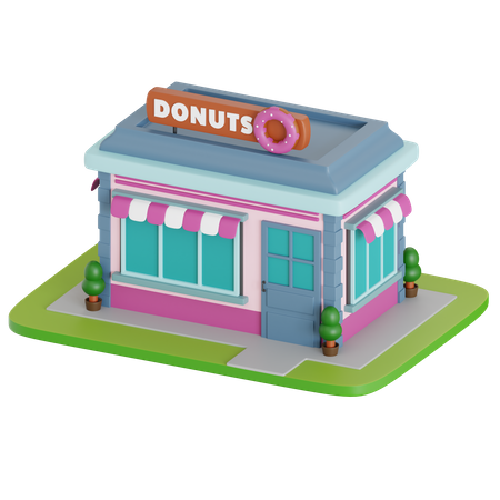Loja de donuts  3D Icon