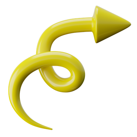 Flèche de griffonnage  3D Icon