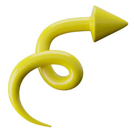 Flèche de griffonnage  3D Icon