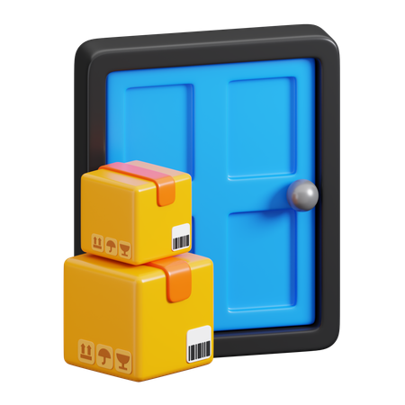 Door Deliver  3D Icon