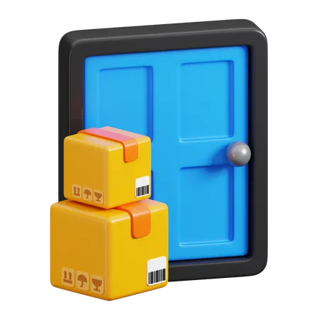 Door Deliver  3D Icon