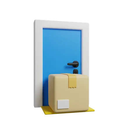 To Your Door Delivery 3 D Render Icon 3D Icon