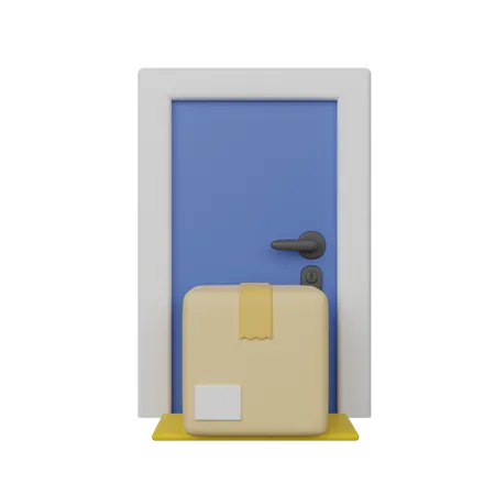To Your Door Delivery 3 D Render Icon 3D Icon