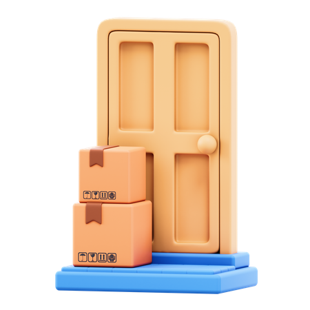 Door Delivery  3D Icon