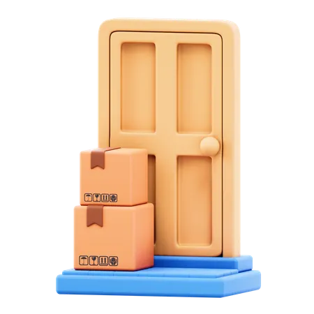Door Delivery  3D Icon