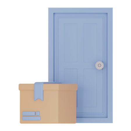 Door Delivery  3D Icon