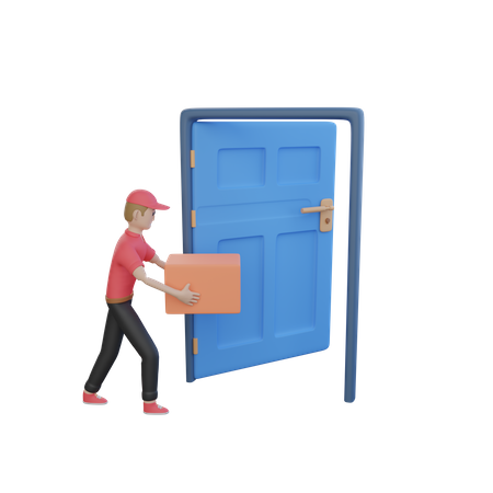 Door Delivery  3D Icon