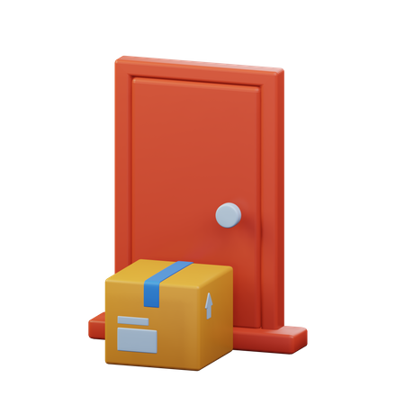 Door Delivery  3D Icon