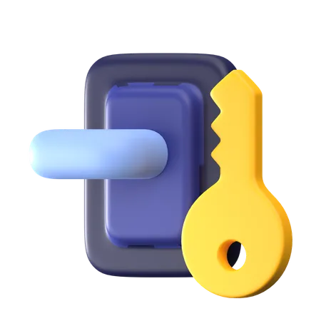 Door Key  3D Icon