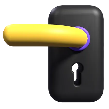 Door Lock  3D Illustration