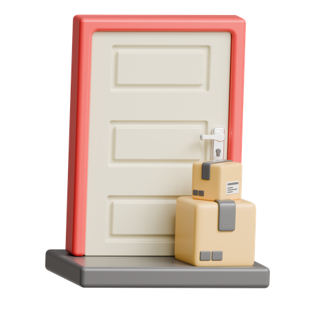 Door Package Delivery  3D Icon