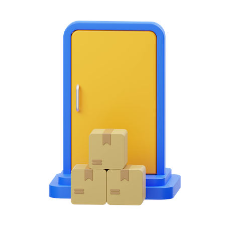 Door to door  3D Icon