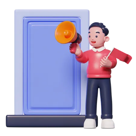 Door to door Campaign  3D Icon