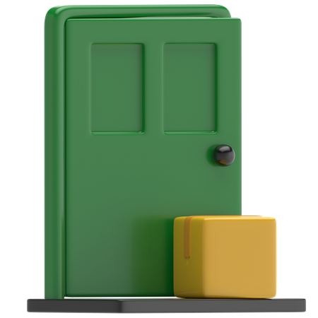 Door To Door Delivery  3D Icon