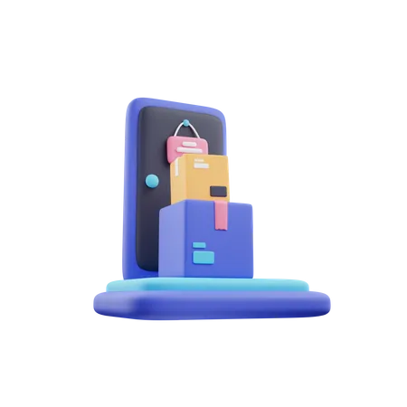 Door To Door Delivery  3D Icon