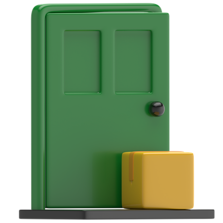 Door To Door Delivery  3D Icon
