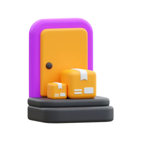 Doorstep Delivery  3D Icon