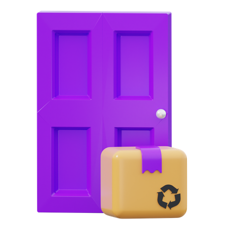 Doorstep Delivery  3D Icon