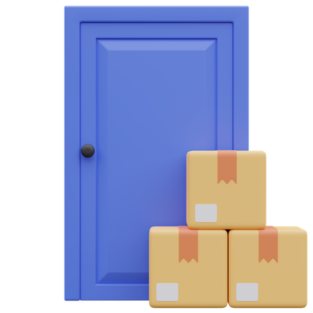 Doorstep Delivery  3D Icon