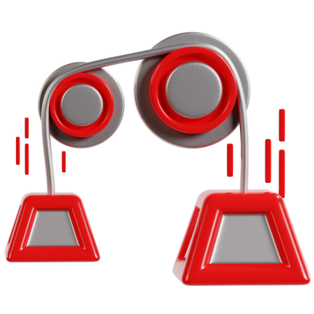 Doppel-Flaschenzugsystem  3D Icon