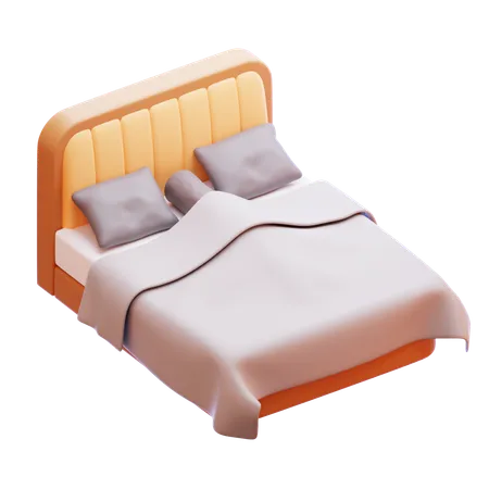 Doppelbett  3D Icon