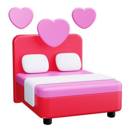 Doppelbett  3D Icon