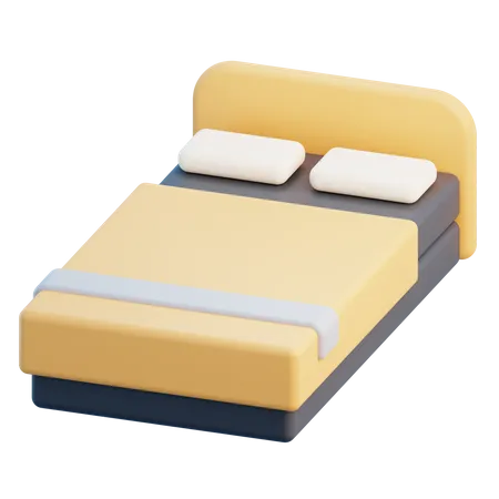 Doppelbett  3D Icon