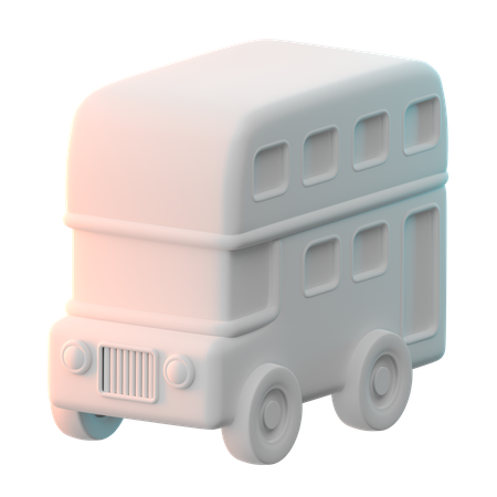 Doppeldecker  3D Icon
