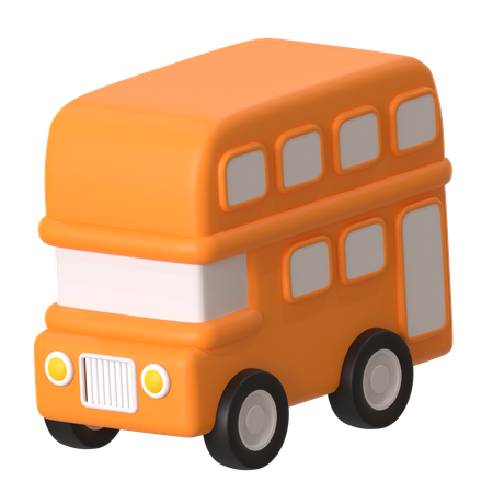 Doppeldecker  3D Icon