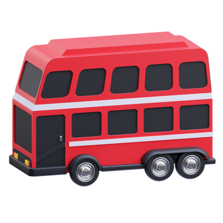 Doppeldecker-Bus  3D Icon