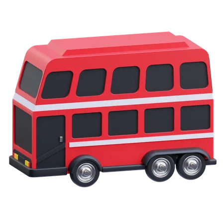 Doppeldecker-Bus  3D Icon