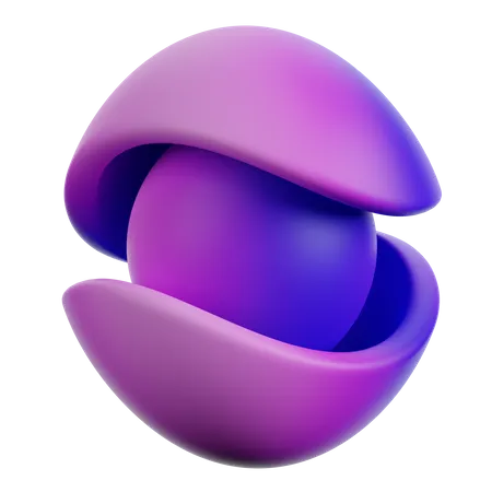 Doppelhüte in Kugelform  3D Icon