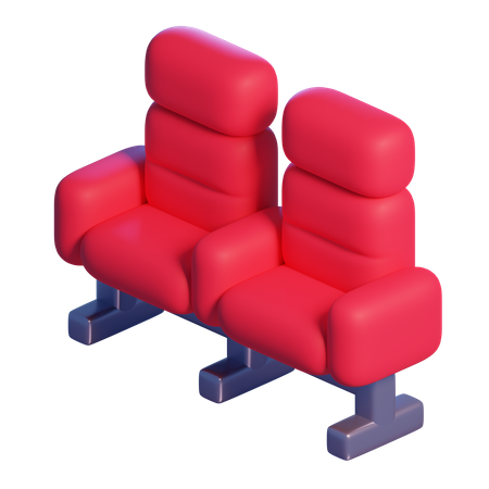 Doppelsitz  3D Icon