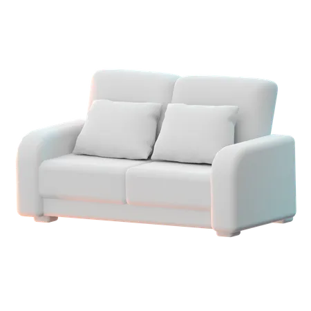 Doppelsofa  3D Icon