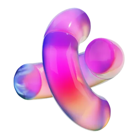 Doppelte Jelly Bean Form  3D Icon