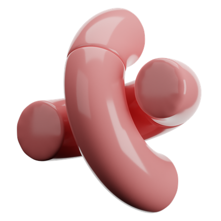 Doppelte Jelly Bean Form  3D Icon