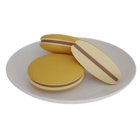 Dorayaki Plate  3D Icon