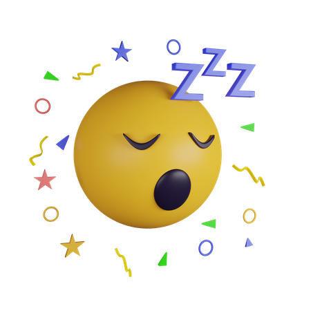 Emoji endormi  3D Icon