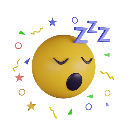 Emoji endormi  3D Icon